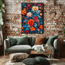 Vibrant Floral Symphony William Morris Art Poster