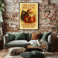 Hilaire Belloc Vintage Christmas Literature Cultural Poster
