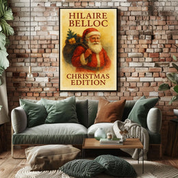 Hilaire Belloc Vintage Christmas Literature Cultural Poster
