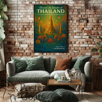 Thailand's Vibrant Wonders: Travel Poster