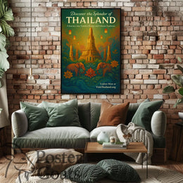 Thailand's Vibrant Wonders: Travel Poster