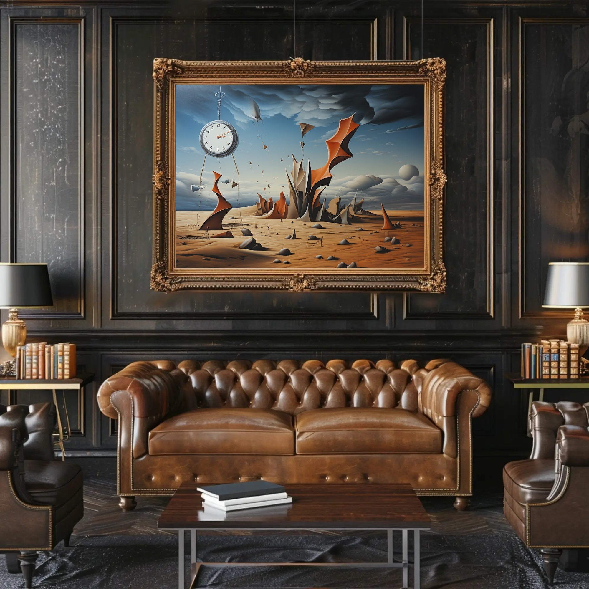 Timeless Desert Dreamscape: Abstract or Artistic Poster