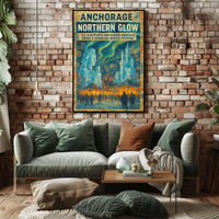Anchorage Northern Glow Poster