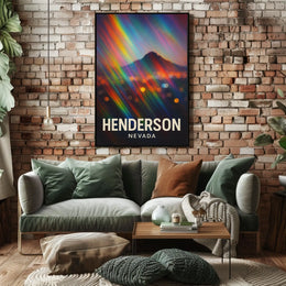 Henderson Nevada Cityscape Minimalist Wanderlust Poster