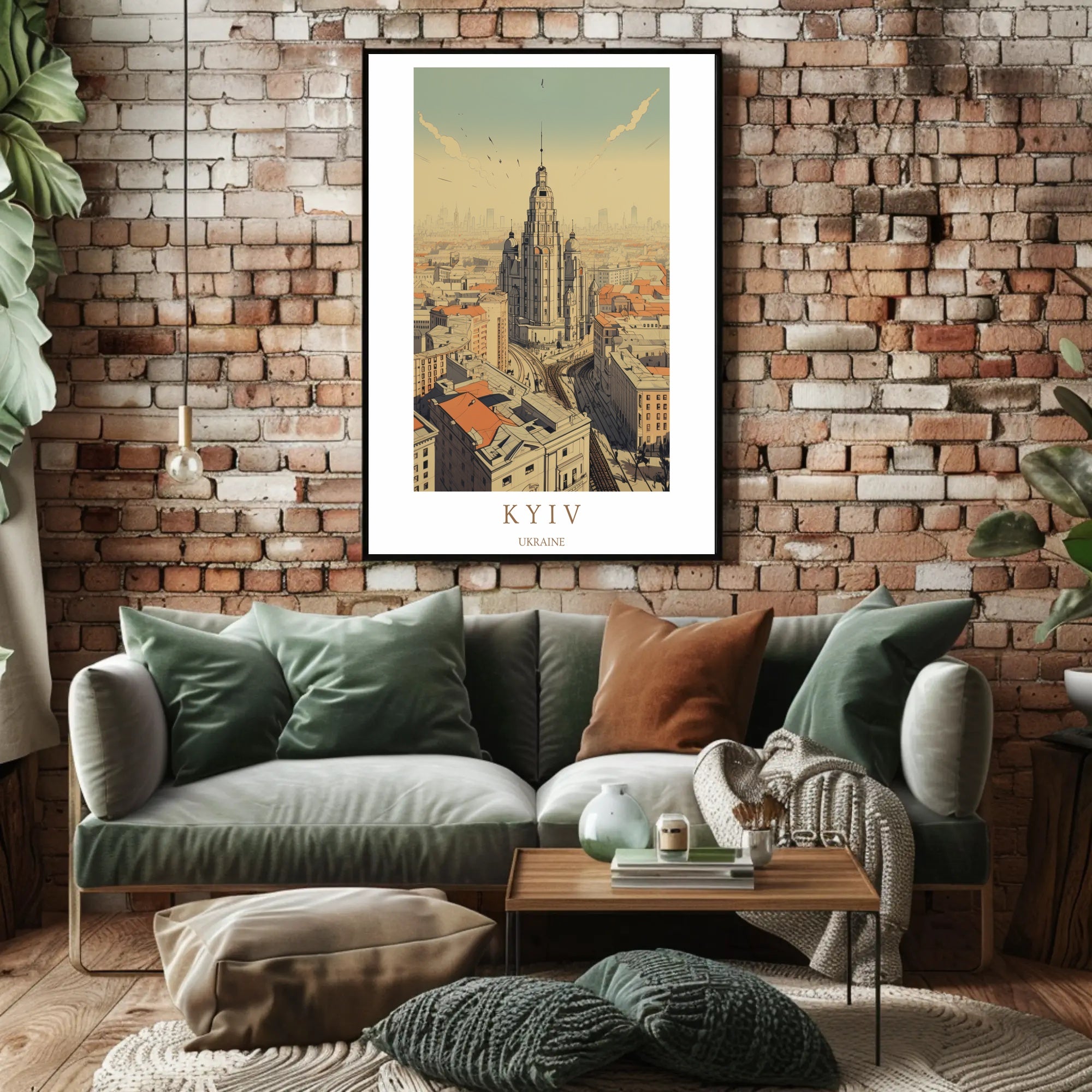 Kyiv Cityscape Poster PosterGoat