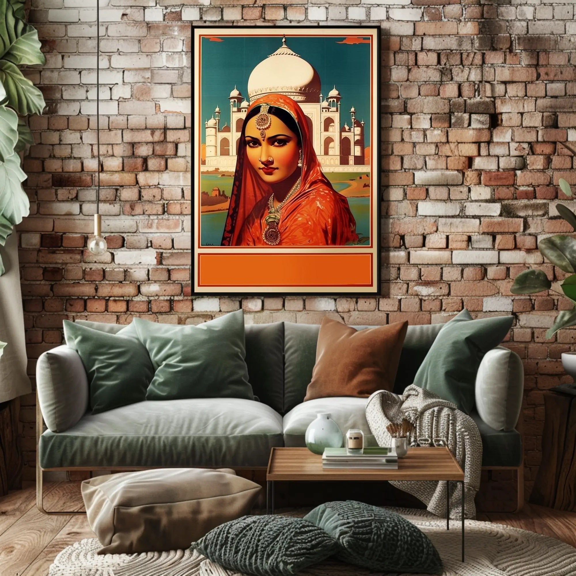Elegance at the Taj Mahal Poster