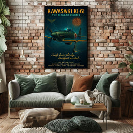 Kawasaki Ki-61 The Elegant Fighter Poster