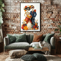 Vibrant Day of the Dead Celebration Cultural or Heritage Poster
