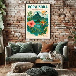 Bora Bora Idyllic Escape Travel Poster PosterGoat