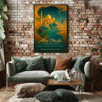 Abu Dhabi Timeless Oasis Elegance Cityscape Poster