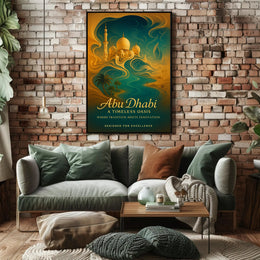 Abu Dhabi Timeless Oasis Elegance Cityscape Poster