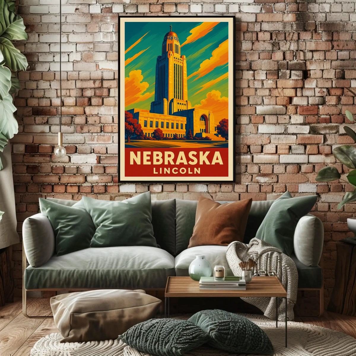 Nebraska State Capitol Poster