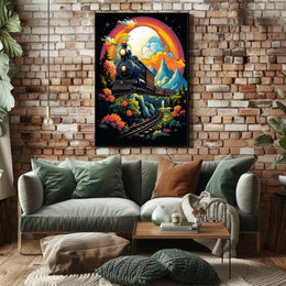 Journey Through A Vibrant Landscape Poster
