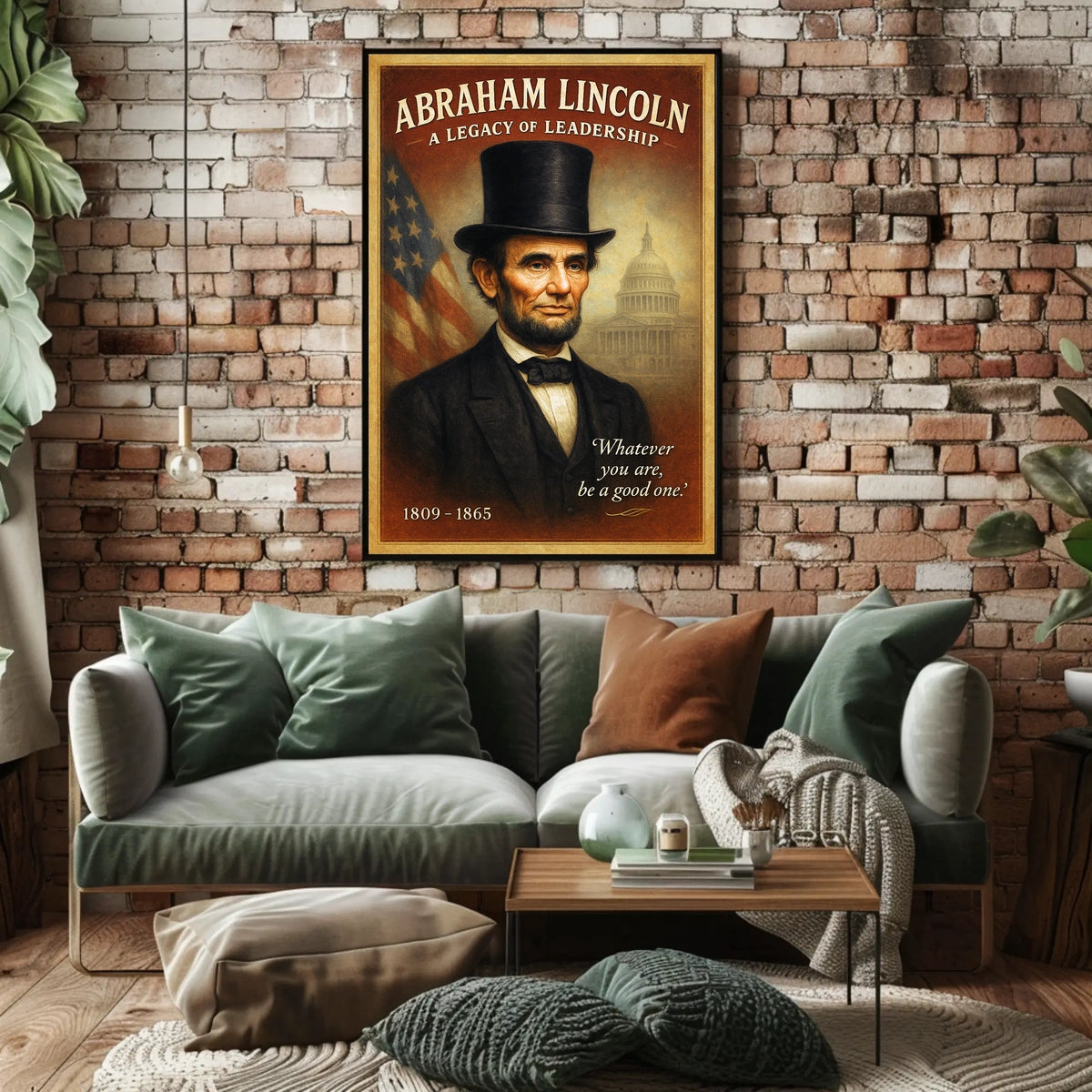 Abraham Lincoln A Legacy of Leadership Poster