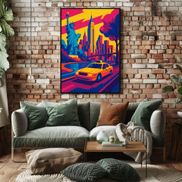 Vibrant New York Cityscape Poster