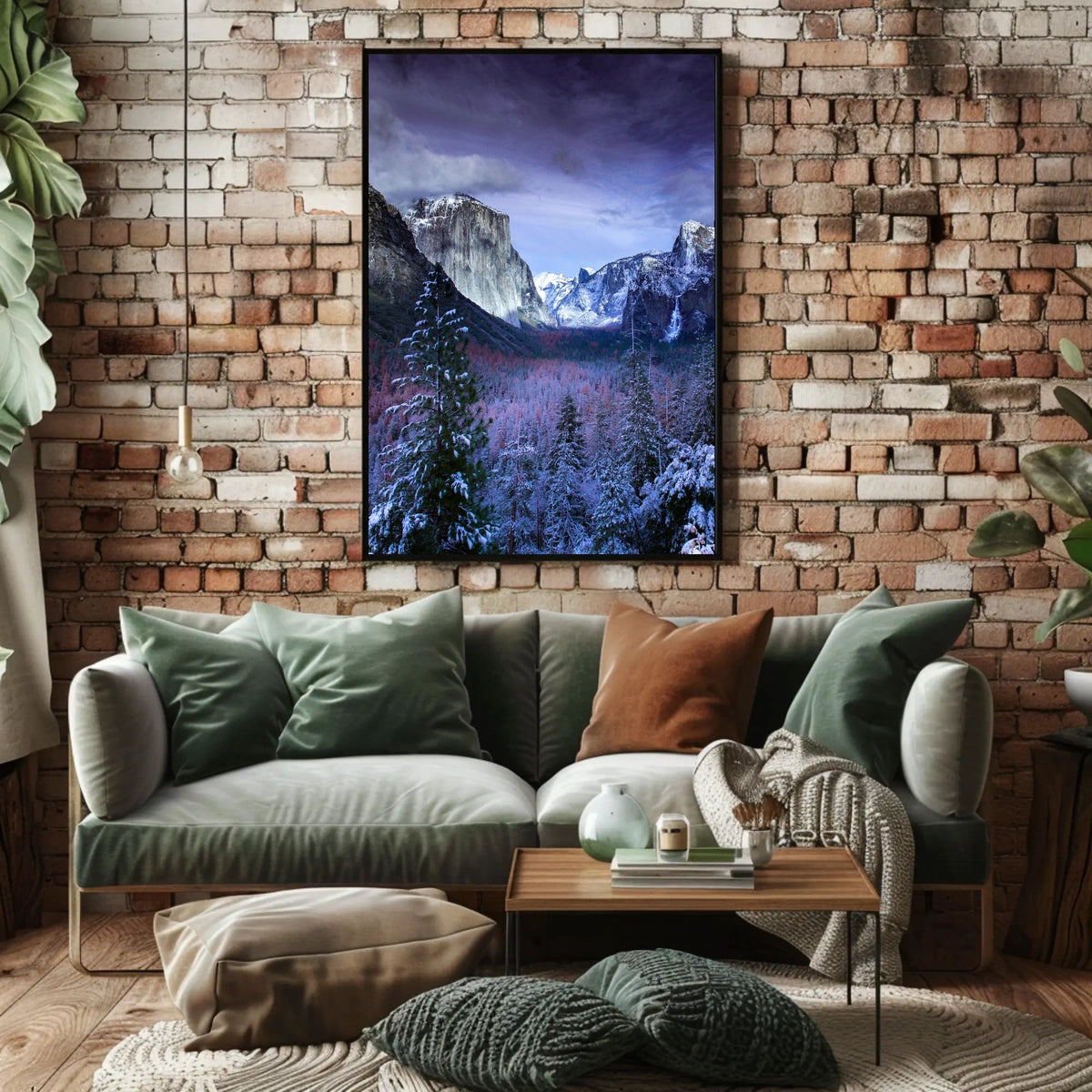 Yosemite Valley Winter Serenity National Park Poster