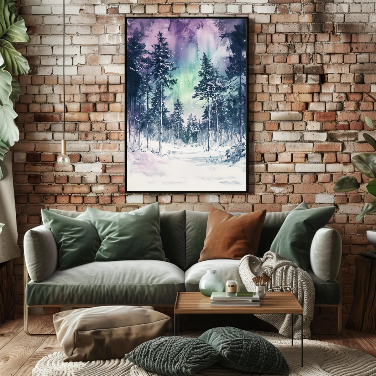 Finland Lapland Snowy Forest Landscape Poster