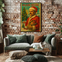 Christmas Cheer with Santa Claus Decorative Pop Culture Poster