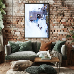 Winter Serenity From Above Poster