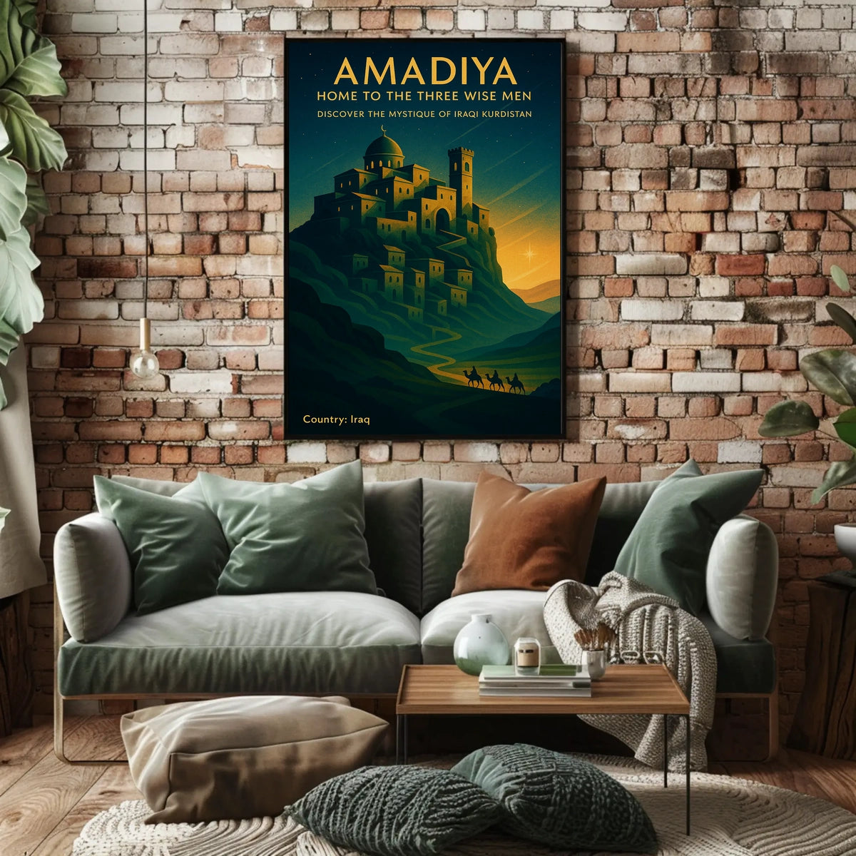 Amadiya Home to the Three Wise Men Poster