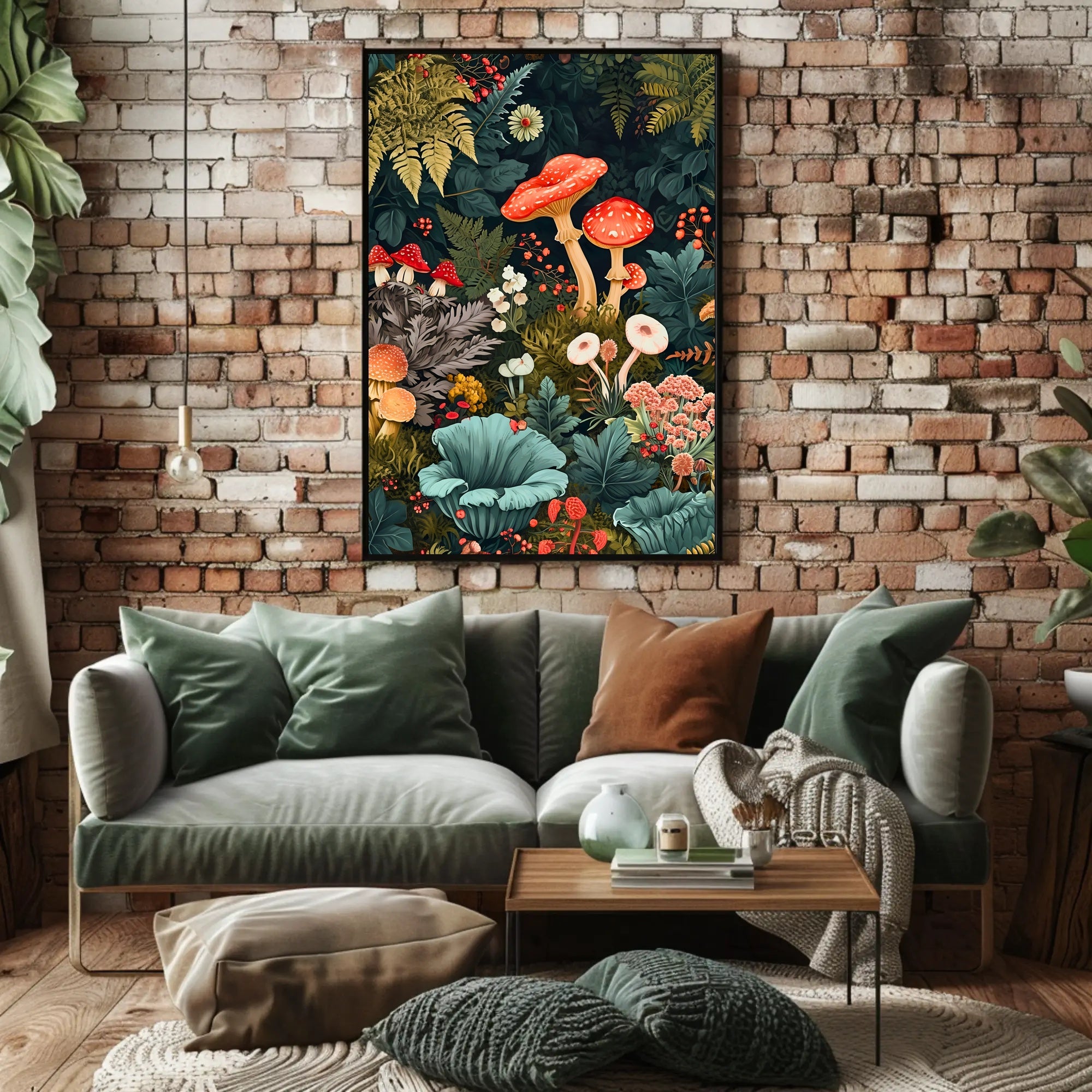 Enchanted Forest Flora William Morris Art Poster