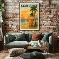 California Sunset Poster