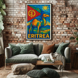 Eritrea Mosaic Art Poster