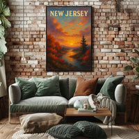 New Jersey Sunset Poster
