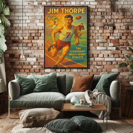 Jim Thorpe Celebrating a Sports Legend Poster