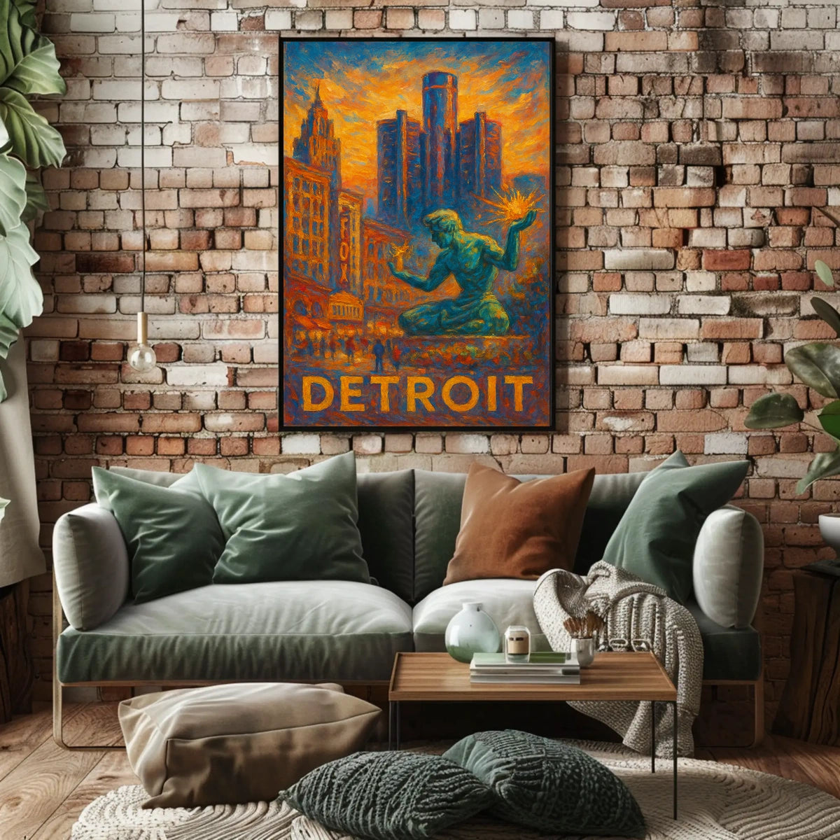 Spirit of Detroit Poster