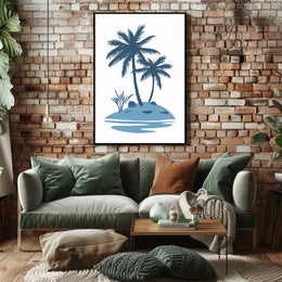 Vintage Retro-Inspired Adventure Scene Poster