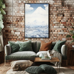 Japanese Mountain Serenity: Cultural or Heritage Poster