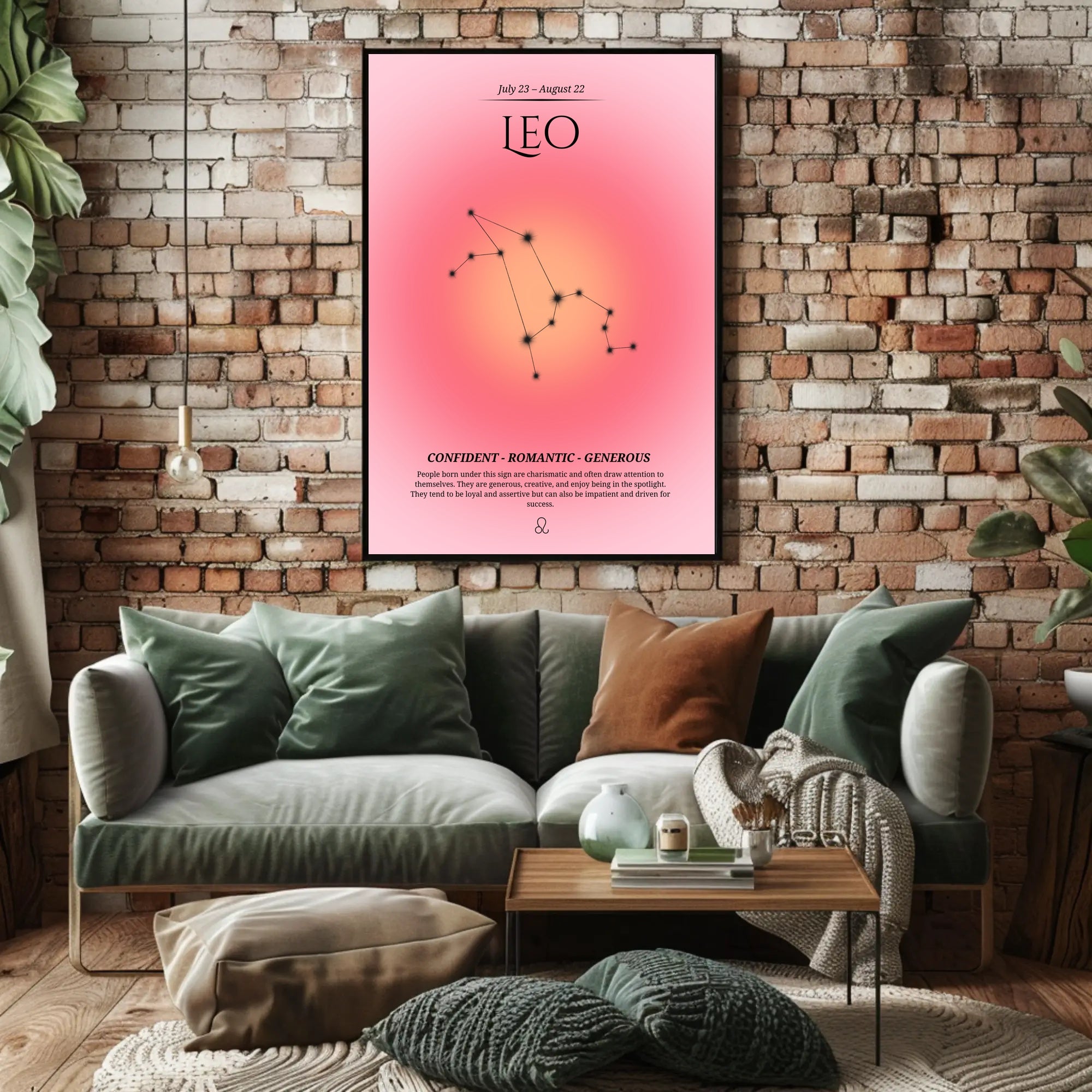 Leo Zodiac Sign Art: Inspiring Space or Astronomy Poster PosterGoat