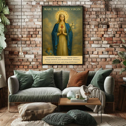 Mary's Sacred Heart Iconic Heritage Poster