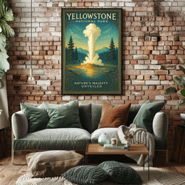 Yellowstone National Park Nature's Majesty Unveiled Poster