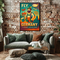 Germany Travel Adventure Retro-Modern Illustrated Travel Poster PosterGoat