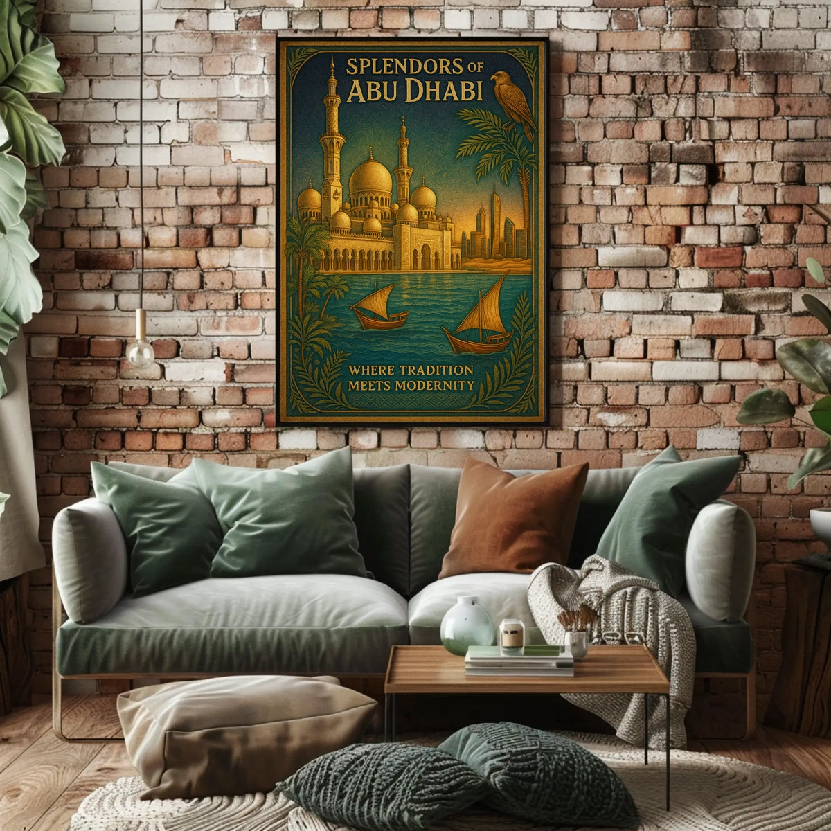Abu Dhabi Architectural Splendor Poster
