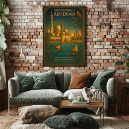 Abu Dhabi Architectural Splendor Poster