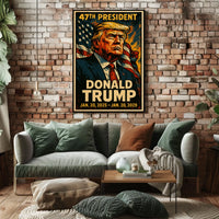 Patriotic Resolve Donald Trump Visionary Poster