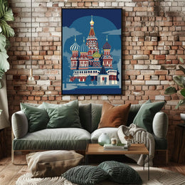 Vibrant Eastern European Architecture Poster