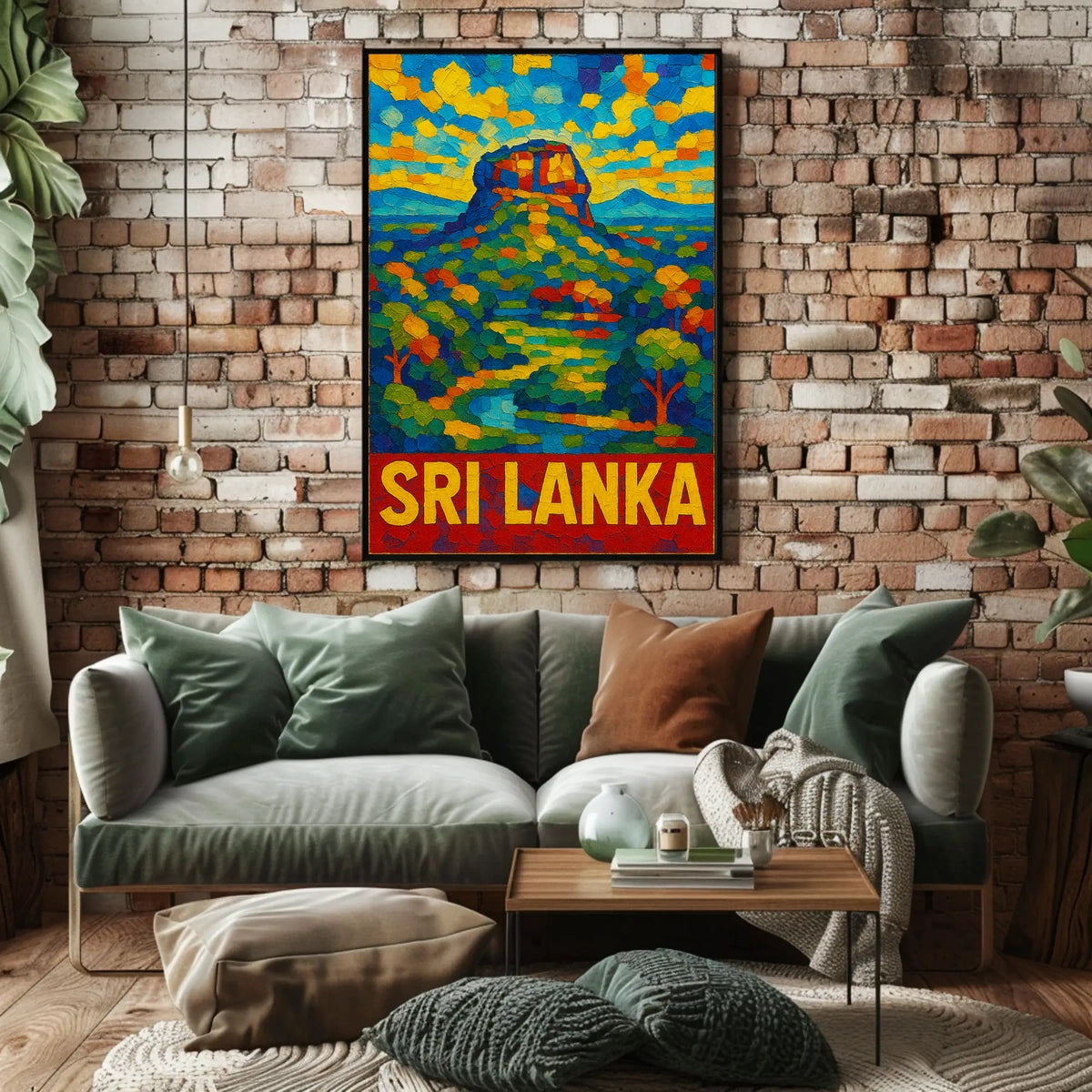 Sri Lanka Vibrant Landscape Poster