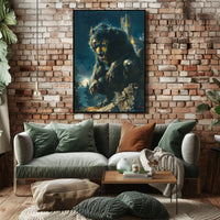 The Nocturnal Beast Art Poster for Home Decor and Art Lovers PosterGoat