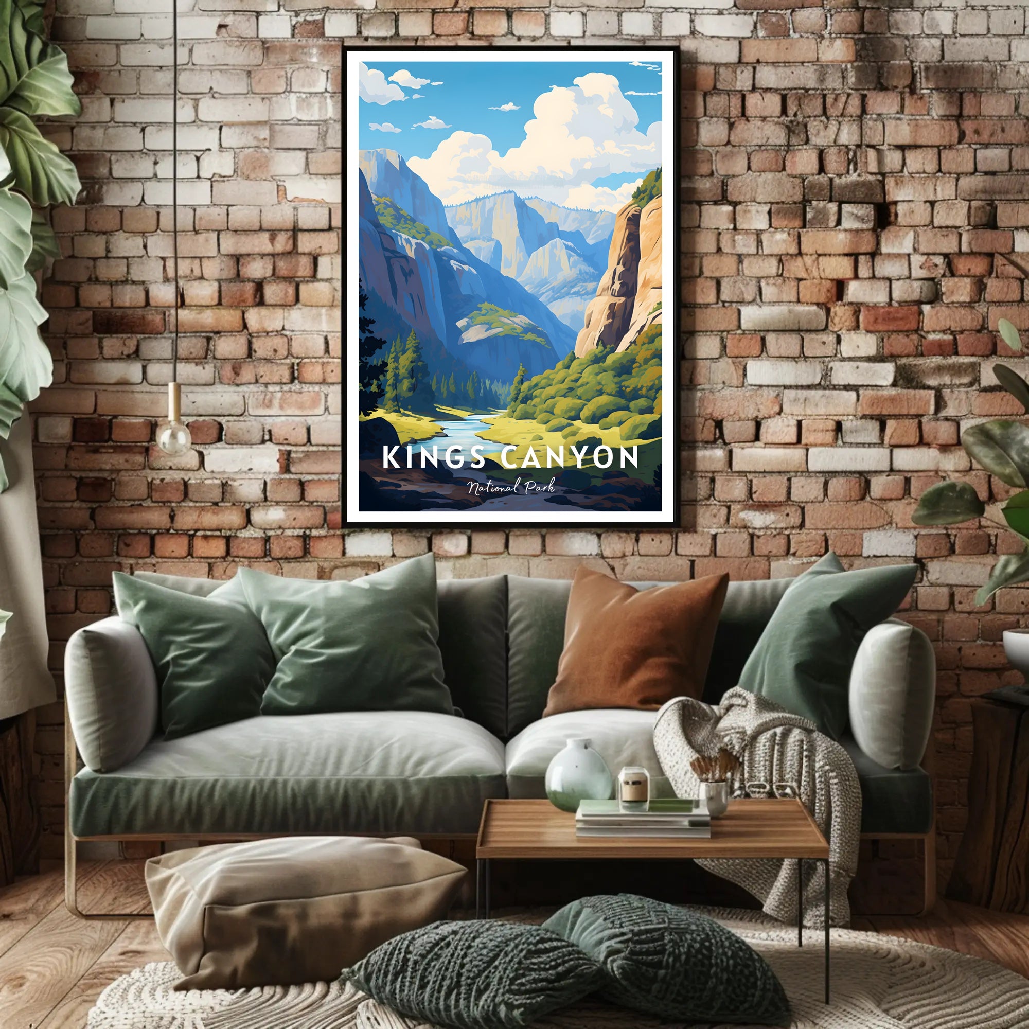 Kings Canyon National Park Scenic Poster Print