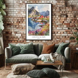 Lofoten Islands Scenic Travel Poster PosterGoat