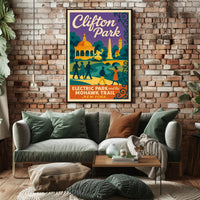 Clifton Park Nostalgia: Vintage Travel Poster