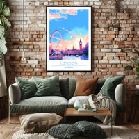 London Skyline at Sunset Poster