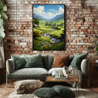Tranquil Countryside Landscape Poster