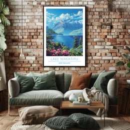 Lake Wakatipu Scenic Poster