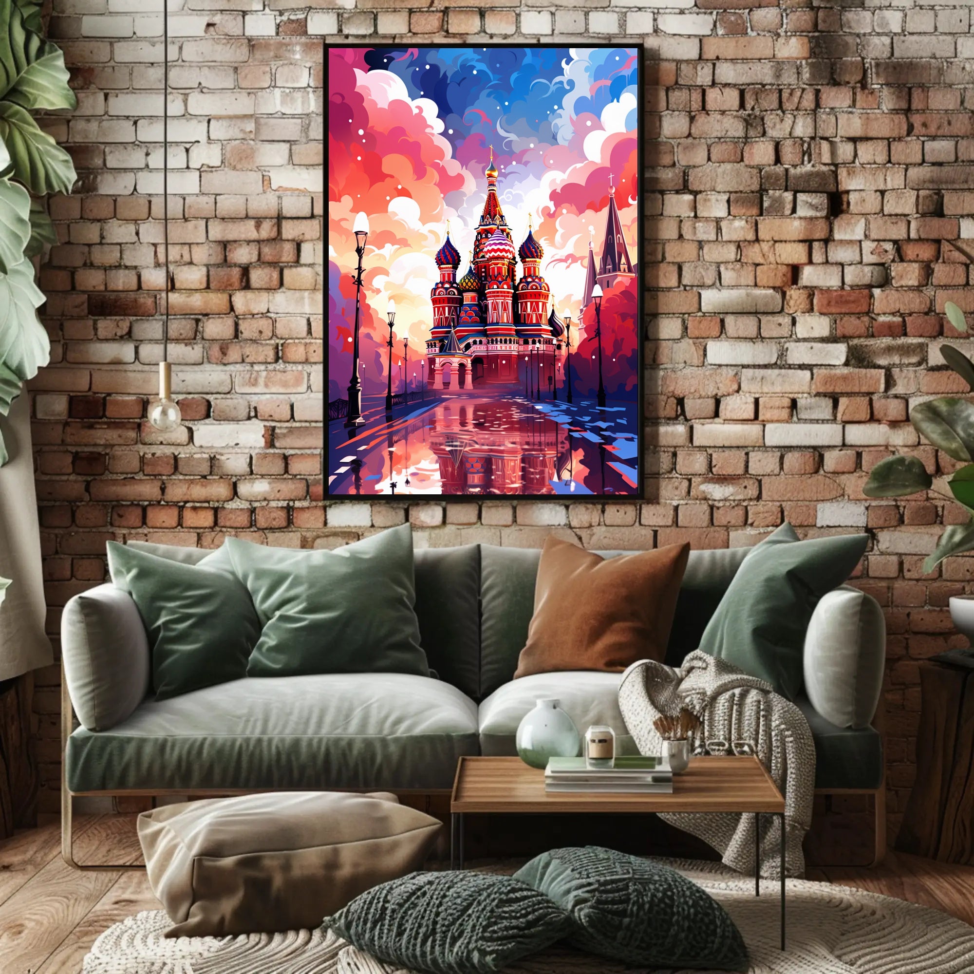 Vibrant St. BasilS Cathedral Poster