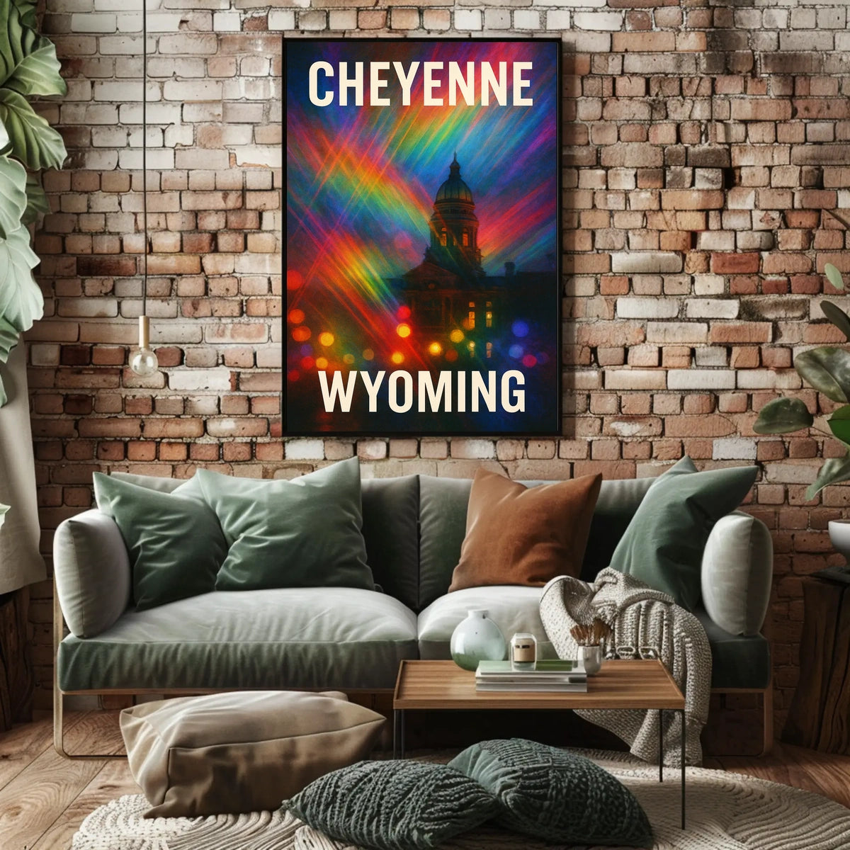 Cheyenne Wyoming Scenic Minimalist Decor Lovers Poster